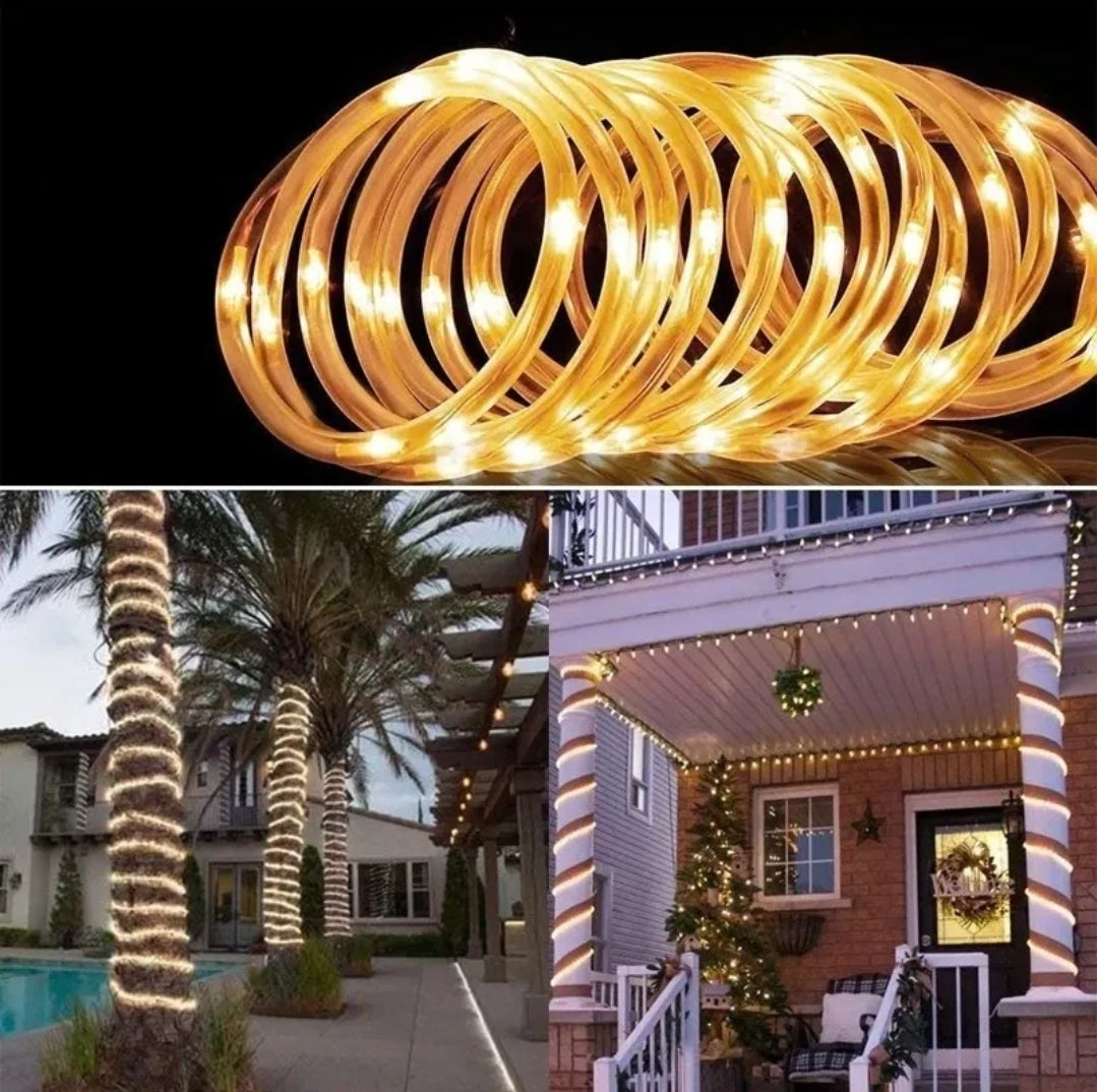⭐️MANGUERA SOLAR LUCES LED DE 10 METROS⭐️
