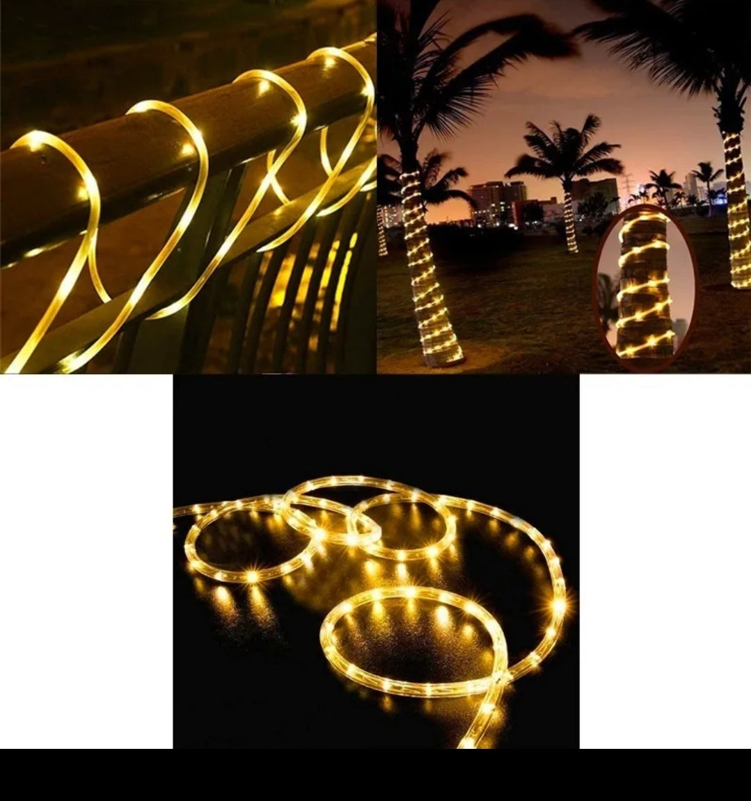 ⭐️MANGUERA SOLAR LUCES LED DE 10 METROS⭐️