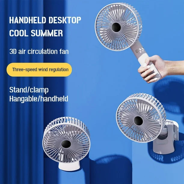 ⭐VENTILADOR INALÁMBRICO USB RECARGABLE CON PINZA⭐