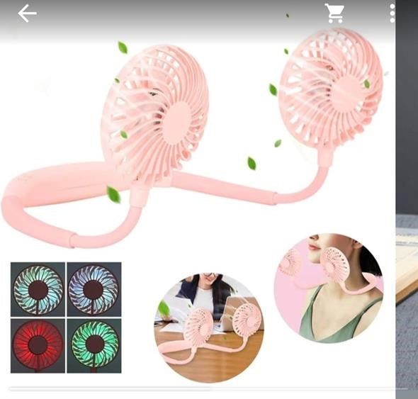 ⭐Ventilador de cuello portátil con carga USB⭐