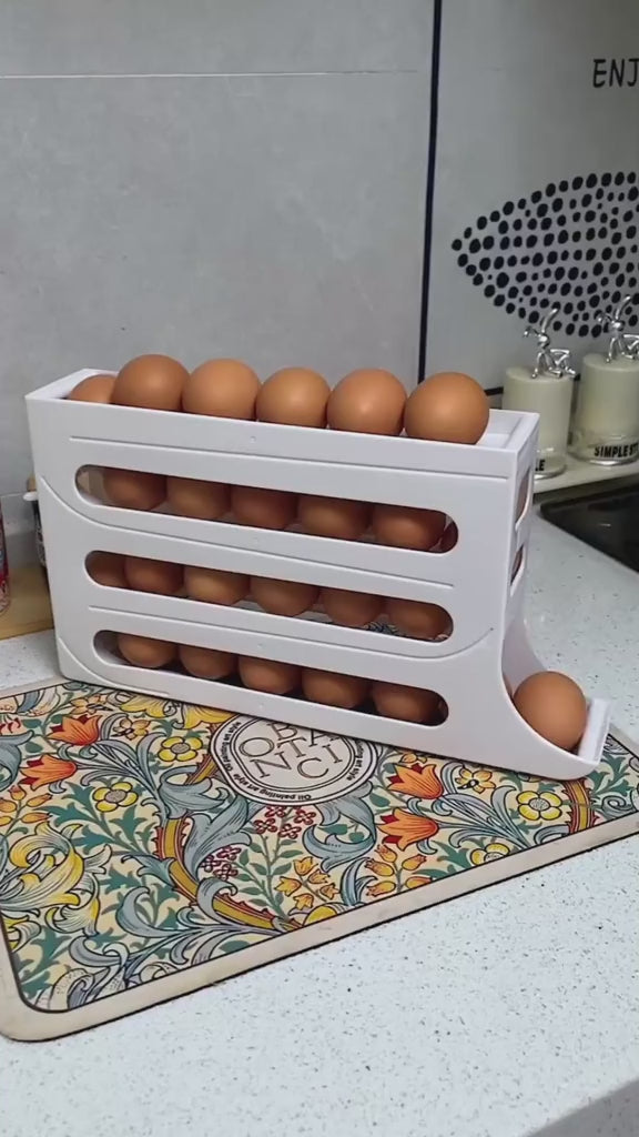 (VIDEO🎞)⭐️Organizador de huevos 4 pisos⭐️