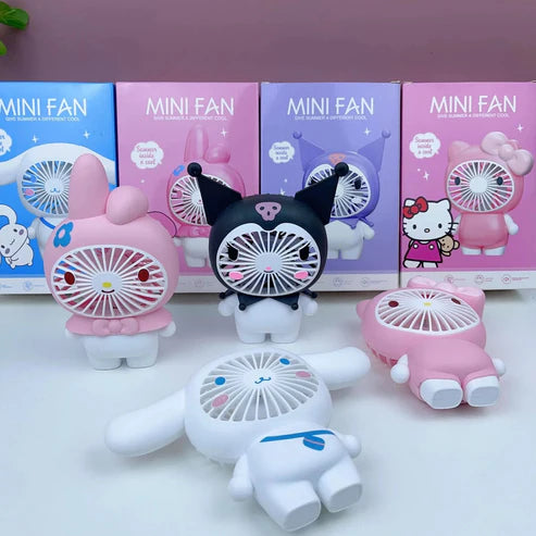 ⭐MINI VENTILADOR SANRIO 17x10CM⭐